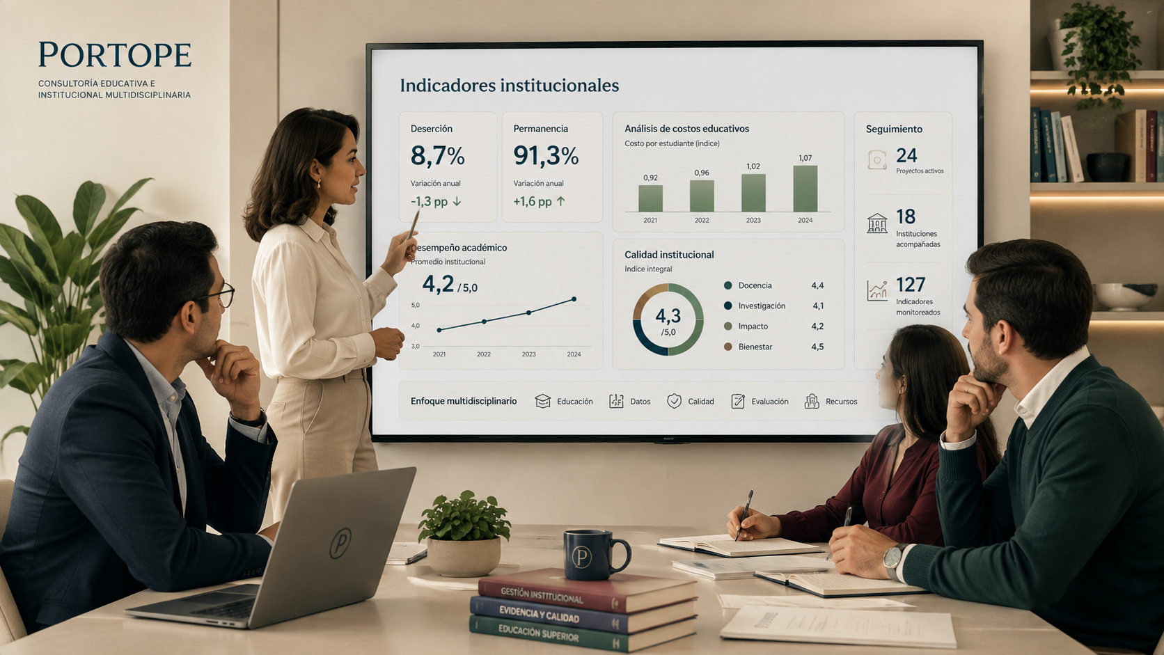 Equipo multidisciplinario de consultoría Portope